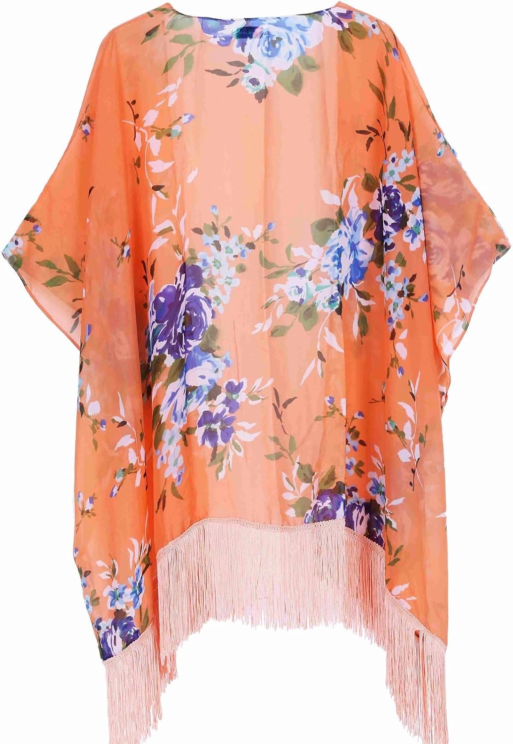 Maya Kimono Femme Plage – Kimono Léopard Chiffon Léger Bikini Cover-Up