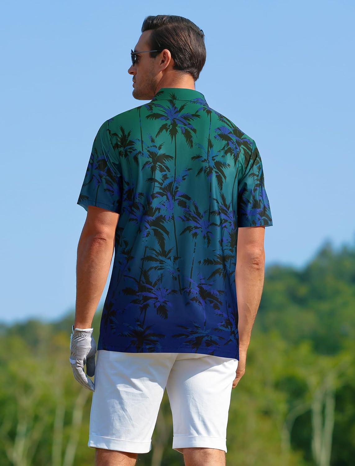 Enzo Polo Homem – Polo de Golfe Tropical, Respirável e de Secagem Rápida para o Verão