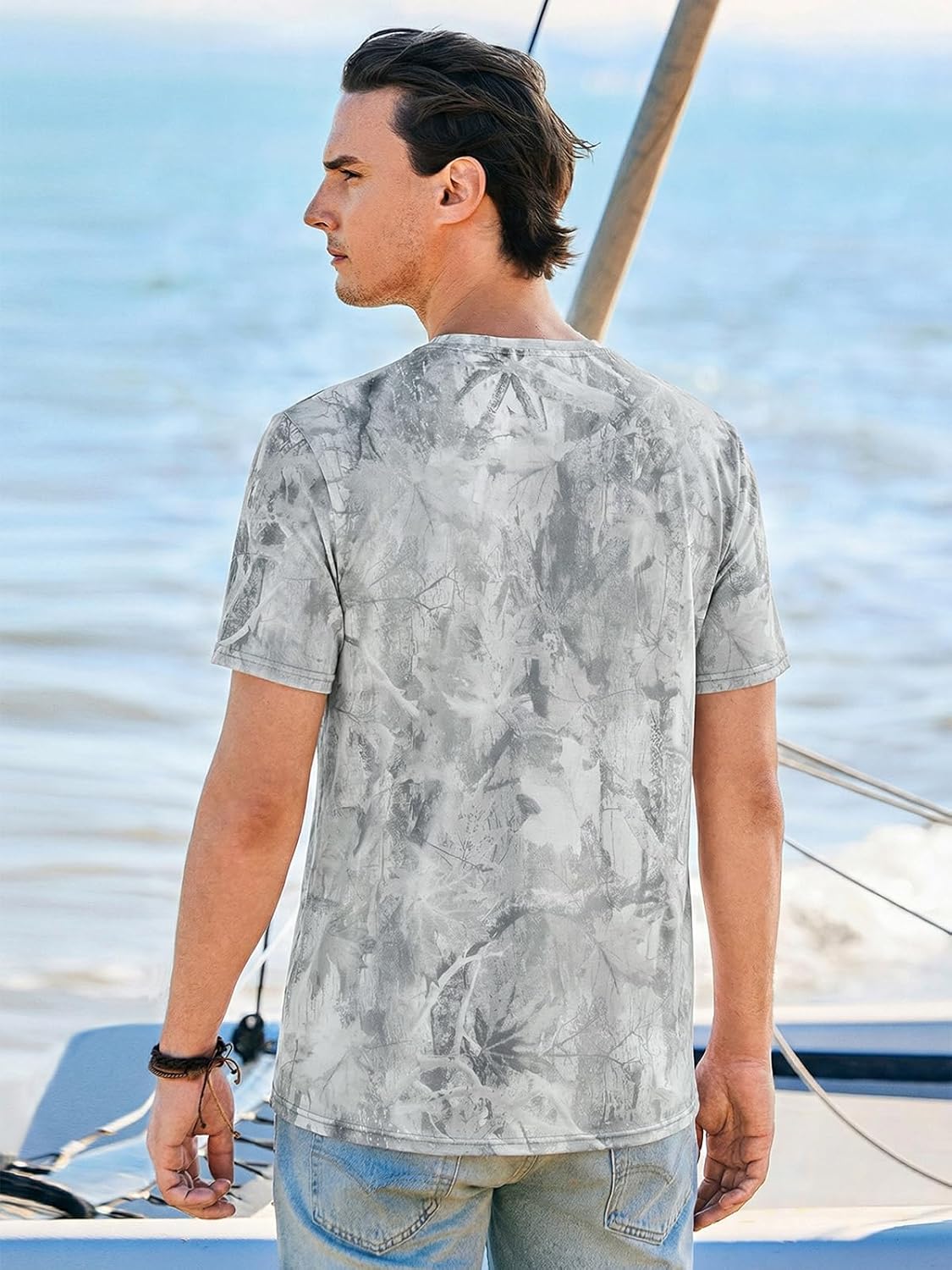 Pánské tričko Ryan – elastické tričko tie dye, vintage streetwear styl léto