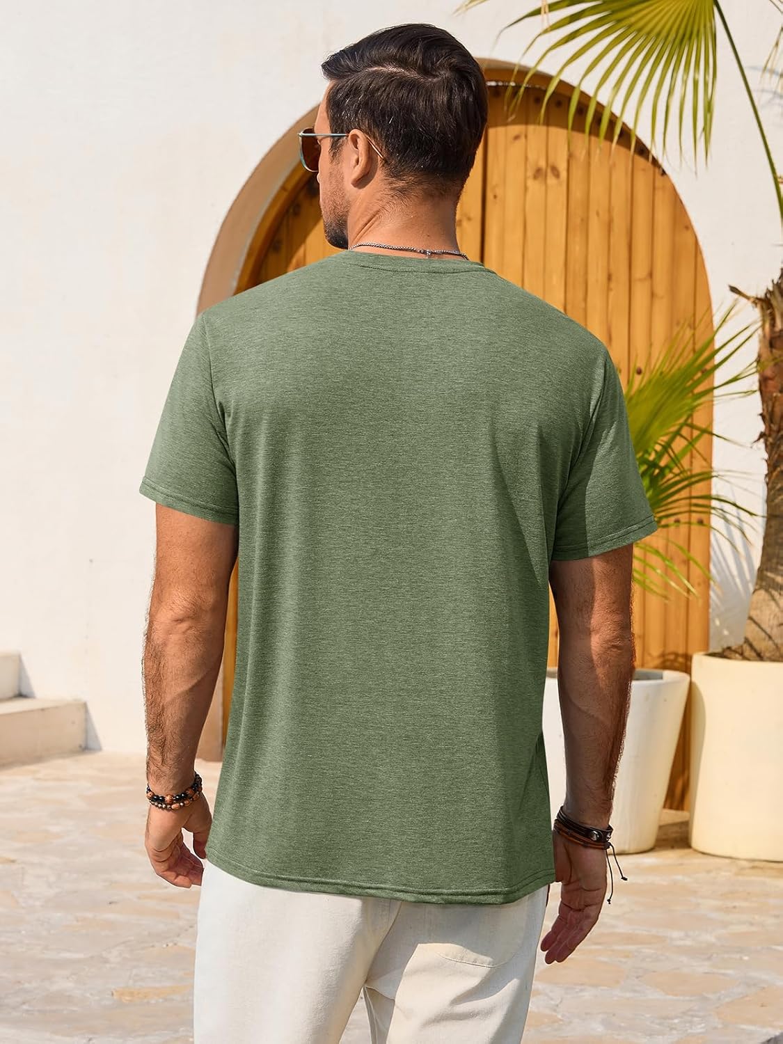Enzo muška majica – grafička majica s okruglim izrezom, vintage stil, plaža i casual
