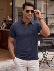 Noel muška polo majica – lagani pamučni polo, kontrastni ovratnik i casual chic stil
