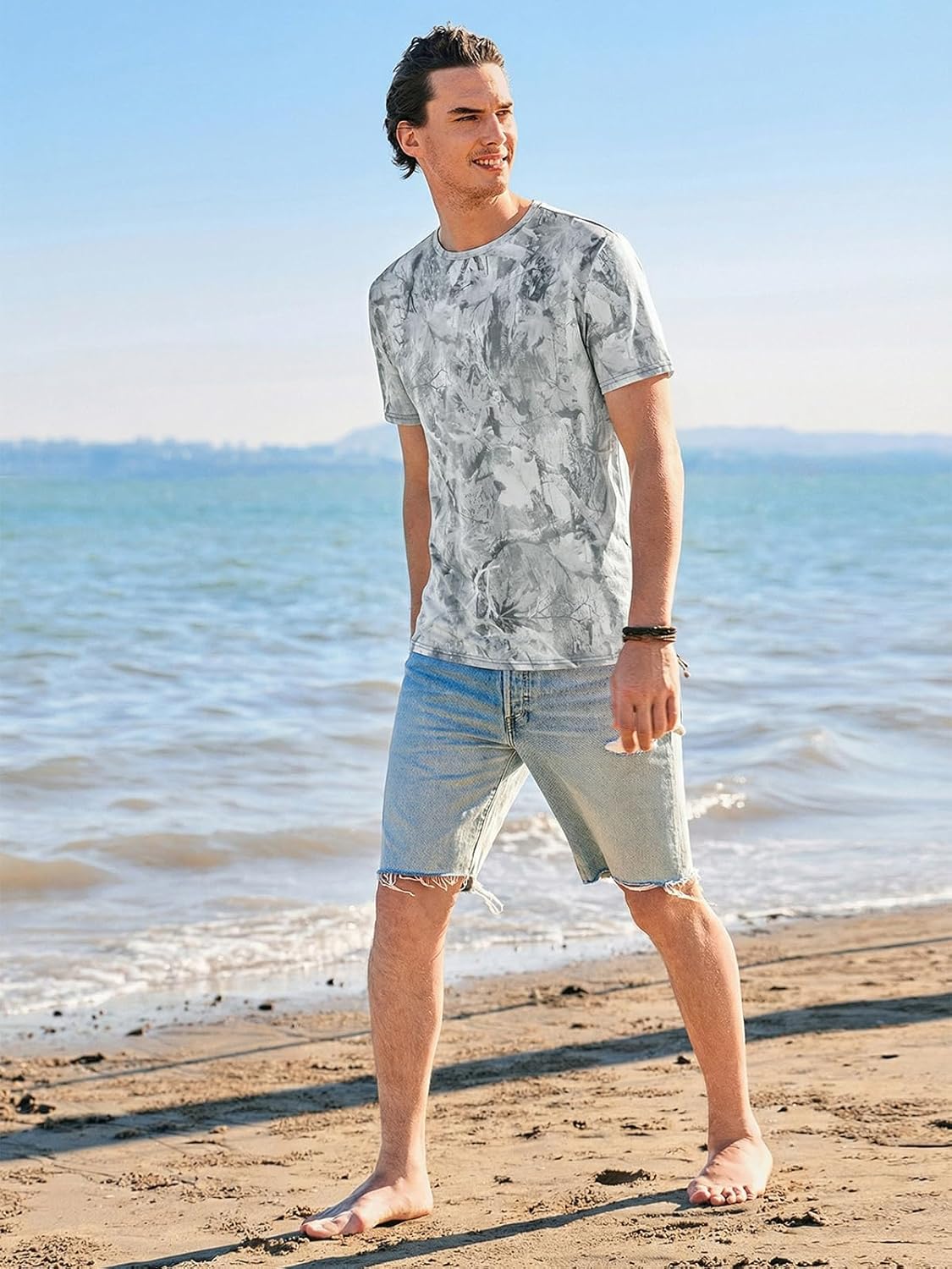 Pánské tričko Ryan – elastické tričko tie dye, vintage streetwear styl léto