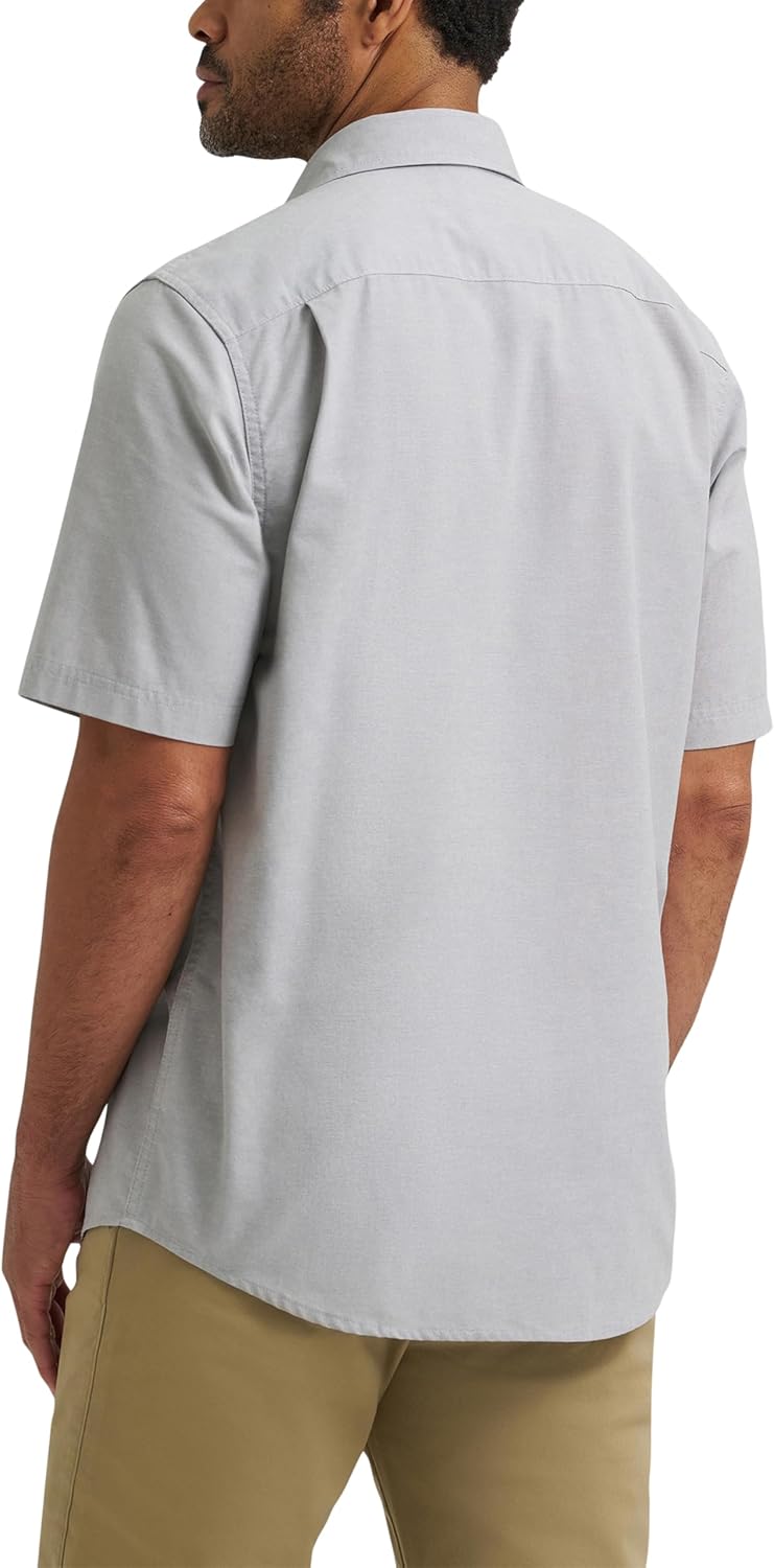 Paul Camisa Homem – Camisa de Manga Curta Clássica, Corte Relaxado e Bolsos