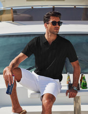 Arthur Polo Homem – Polo Malha Gola V, Estilo Old Money Elegante & Leve