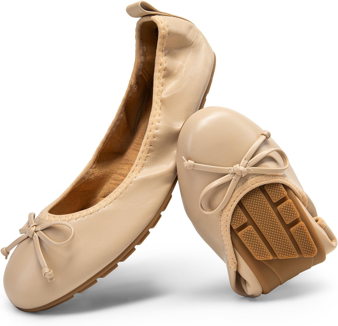 Mélisande Ballerinas Dobráveis para Mulher – Sapatos Rasos Flexíveis com Suporte do Arco Plantar