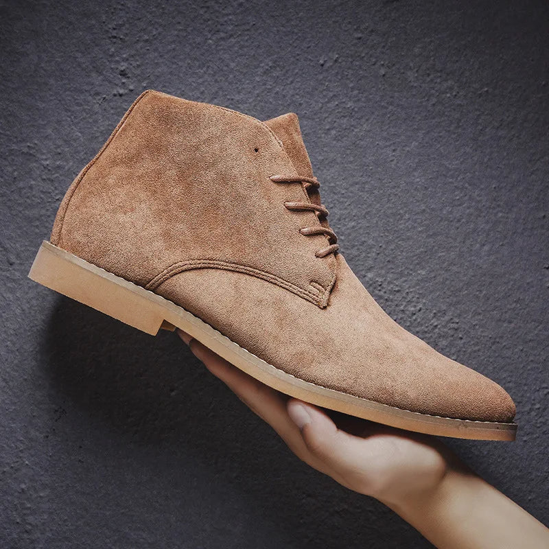 Noah Desert-Stiefeletten Herren – Bequeme Wildlederschuhe mit rutschfester Sohle