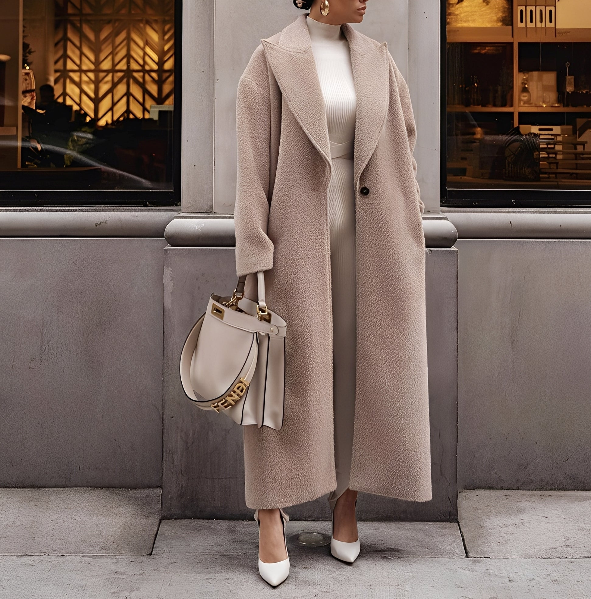 Summer Casaco Mulher – Casaco Oversize Quente e Confortável em Tecido Macio para o Inverno