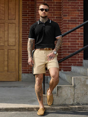 Adrien Polo Homem – Polo Malha Stretch, Leve e Estilo Casual de Negócios