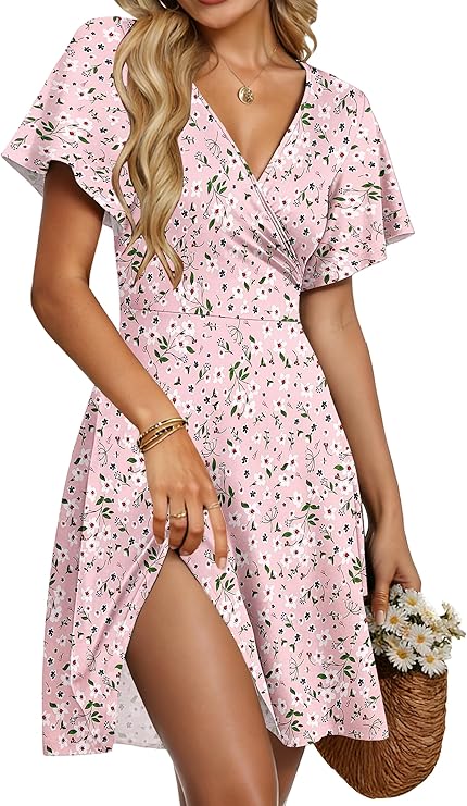 Dámský župan Taffy Robe Été – překřížený výstřih do V, volánové rukávy a elegantní áčkový střih