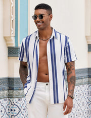 Ανδρικό Πουκάμισο Ben – Ελαστικό Slim Fit Πουκάμισο, Ανάλαφρο & Κοντομάνικο