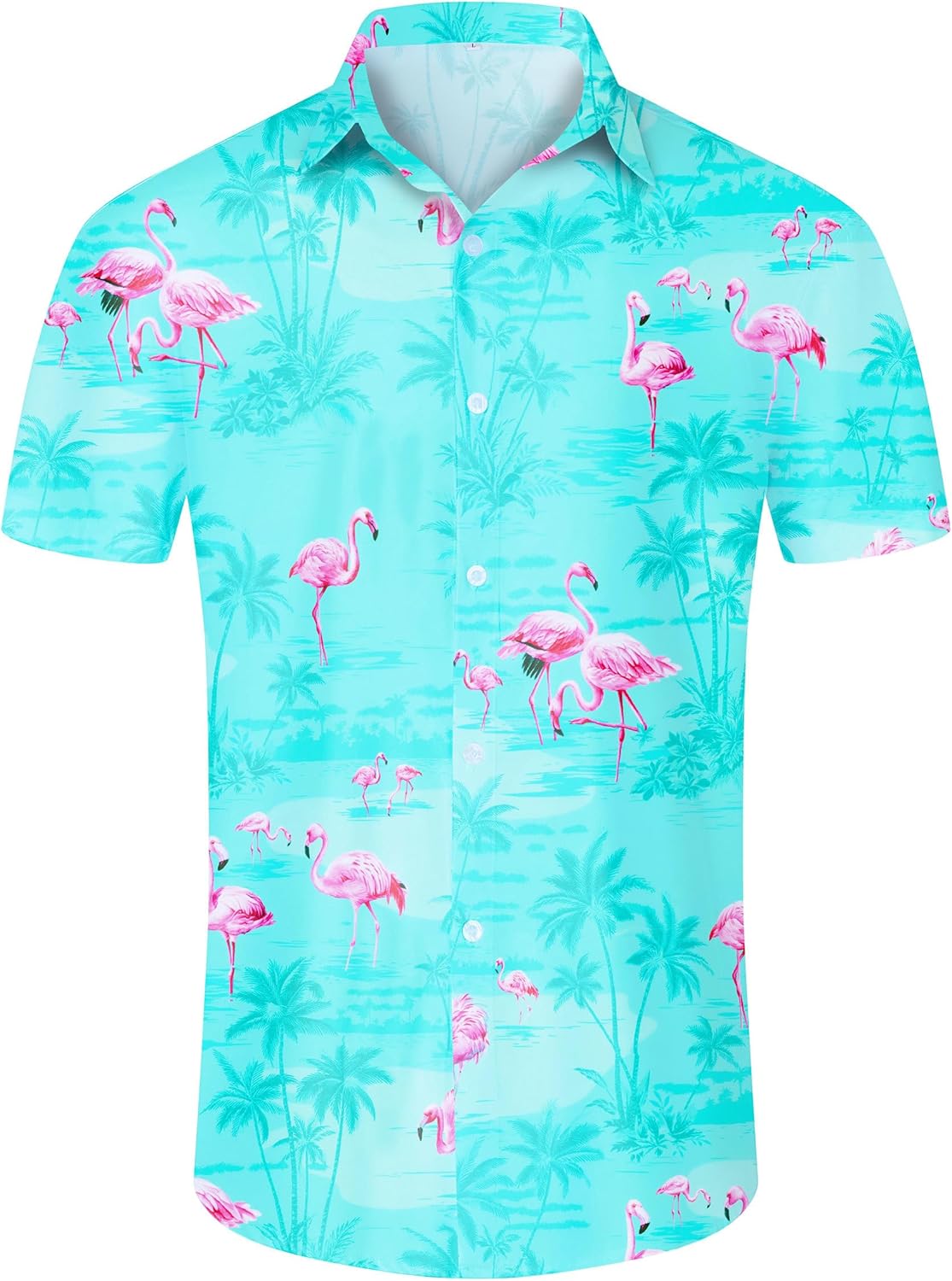 Camisa Havaiana Kai para Homem – Camisa Tropical de Verão, Padrão Floral e Leve
