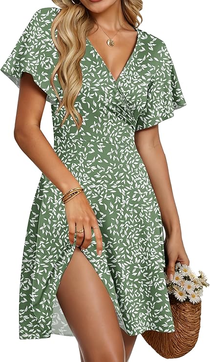 Dámský župan Taffy Robe Été – překřížený výstřih do V, volánové rukávy a elegantní áčkový střih