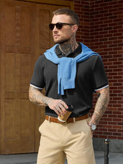 Adrien Polo Homme – Polo Maille Stretch, Léger & Style Business Casual Élégant