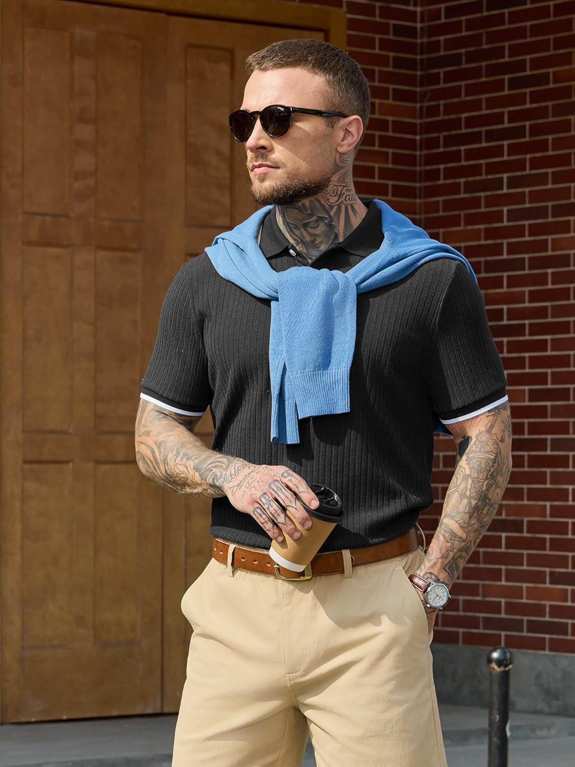 Adrien Polo Homem – Polo Malha Stretch, Leve e Estilo Casual de Negócios