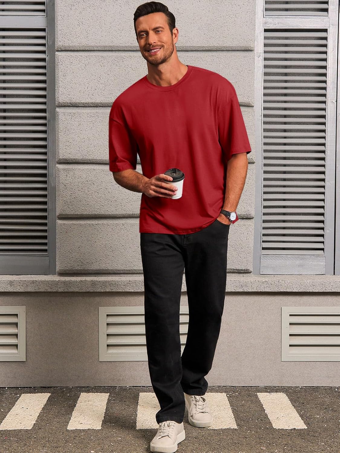 Noé T-Shirt Homme – Tee-Shirt Oversize Coton, Style Vintage & Casual Été