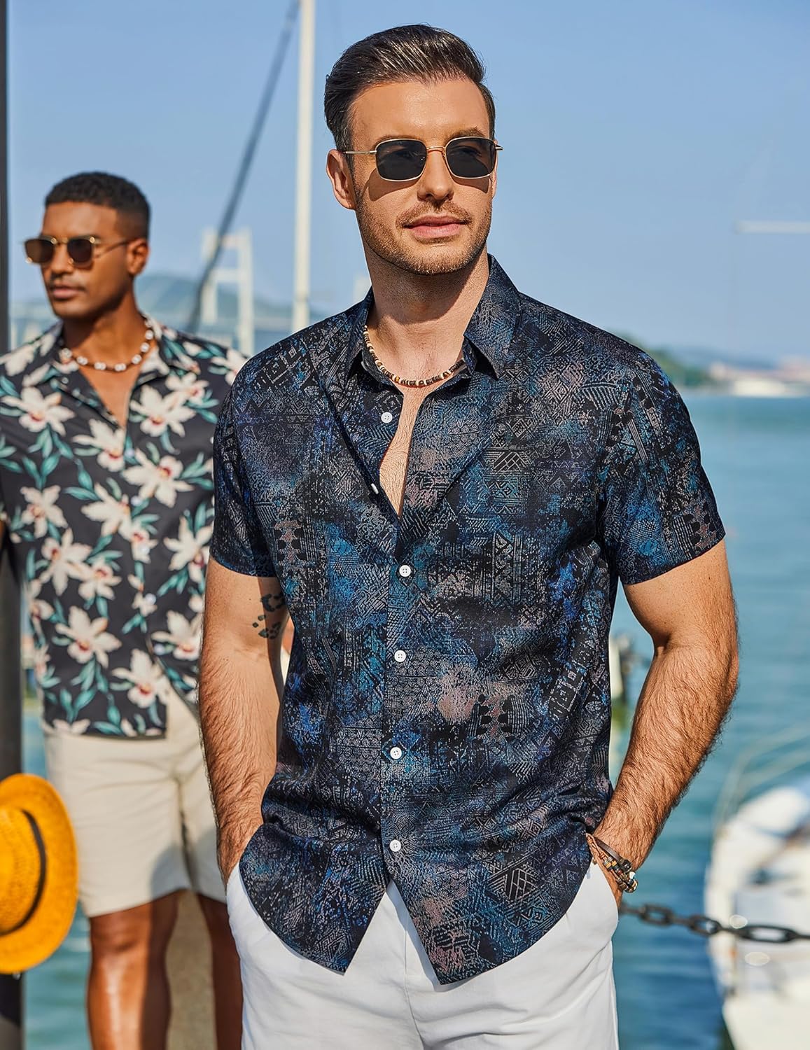 Marvin miesten havaijipaita – trooppinen kesäpaita, retrotyyli ja kevyt