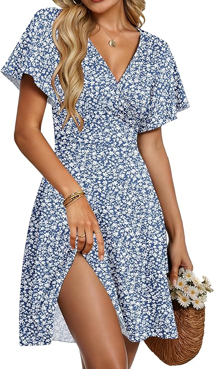 Dámský župan Taffy Robe Été – překřížený výstřih do V, volánové rukávy a elegantní áčkový střih