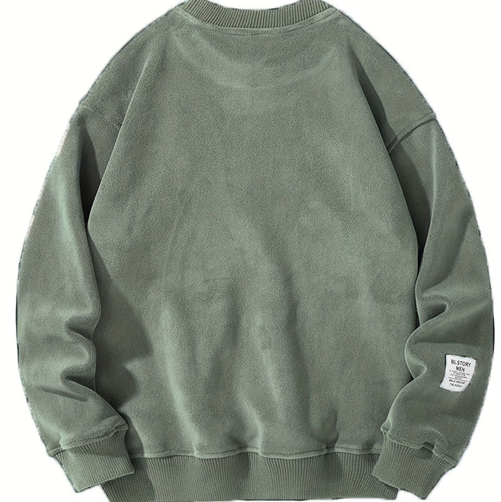 Ležérní tričko s kulatým výstřihem a vyšívanými písmeny pro muže