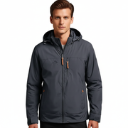 Alain Veste Outdoor Homme Imperméable – Coupe-Vent en Polyamide avec Capuche Ajustable