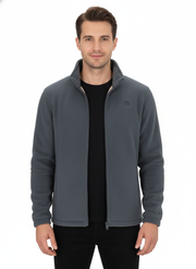 Alex Veste Fleece Unisex – Lämmin Sherpa-vuorattu takki korkealla kauluksella ja vetoketjulla