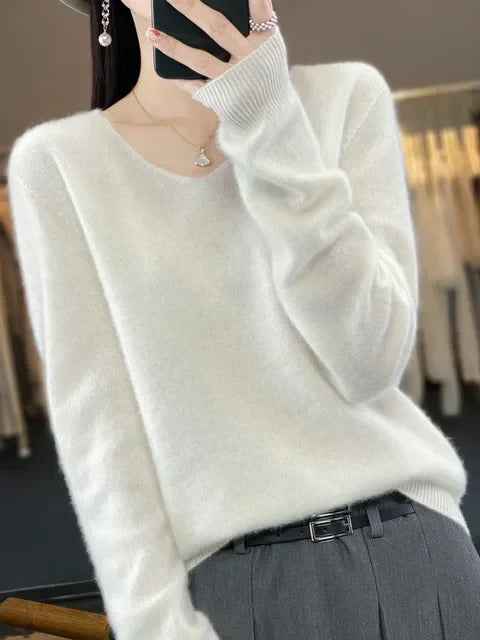 Lily Pull Femme – Elegantní pletenina z měkké a pohodlné směsi s dlouhými rukávy