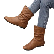 Amara Women's Leather Boots – Genuine Leather Boots with Non-Slip Sole & Elegant Cut