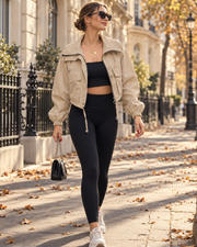 Bituin - krátká utility bunda – lehká oversized bunda s kapucí a zapínáním na zip