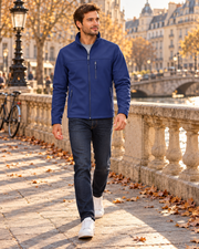 Kellan Blouson Softshell Homme Léger – Manteau d’Extérieur Imperméable avec Doublure Polaire
