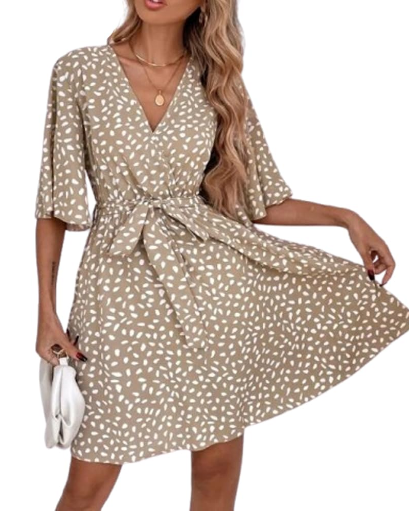 Tinsley Damen-Blumen-Maxikleid – langes Kleid mit V-Ausschnitt, hoher Taille und Blütenärmeln