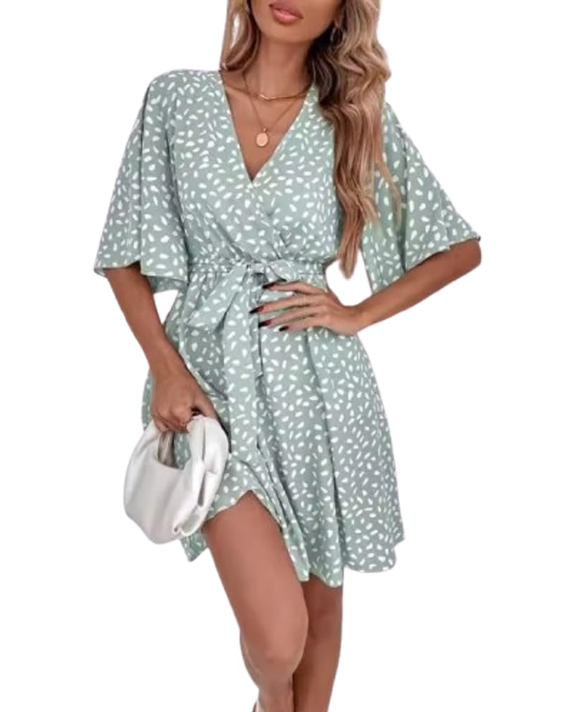 Tinsley Damen-Blumen-Maxikleid – langes Kleid mit V-Ausschnitt, hoher Taille und Blütenärmeln