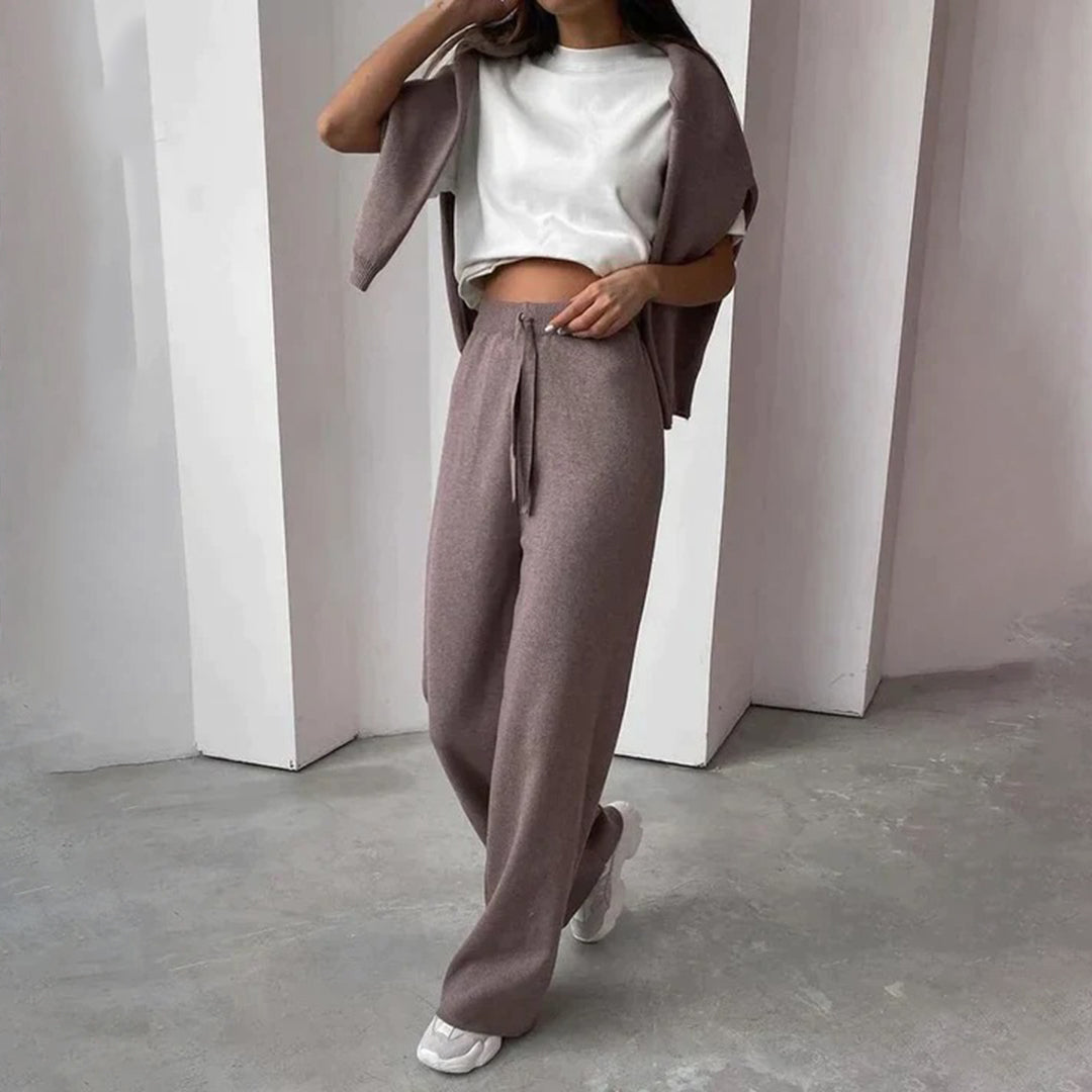 Amelia Ensemble Loungewear Donna – Tessuto Morbido Traspirante & Taglio Casual Elegante