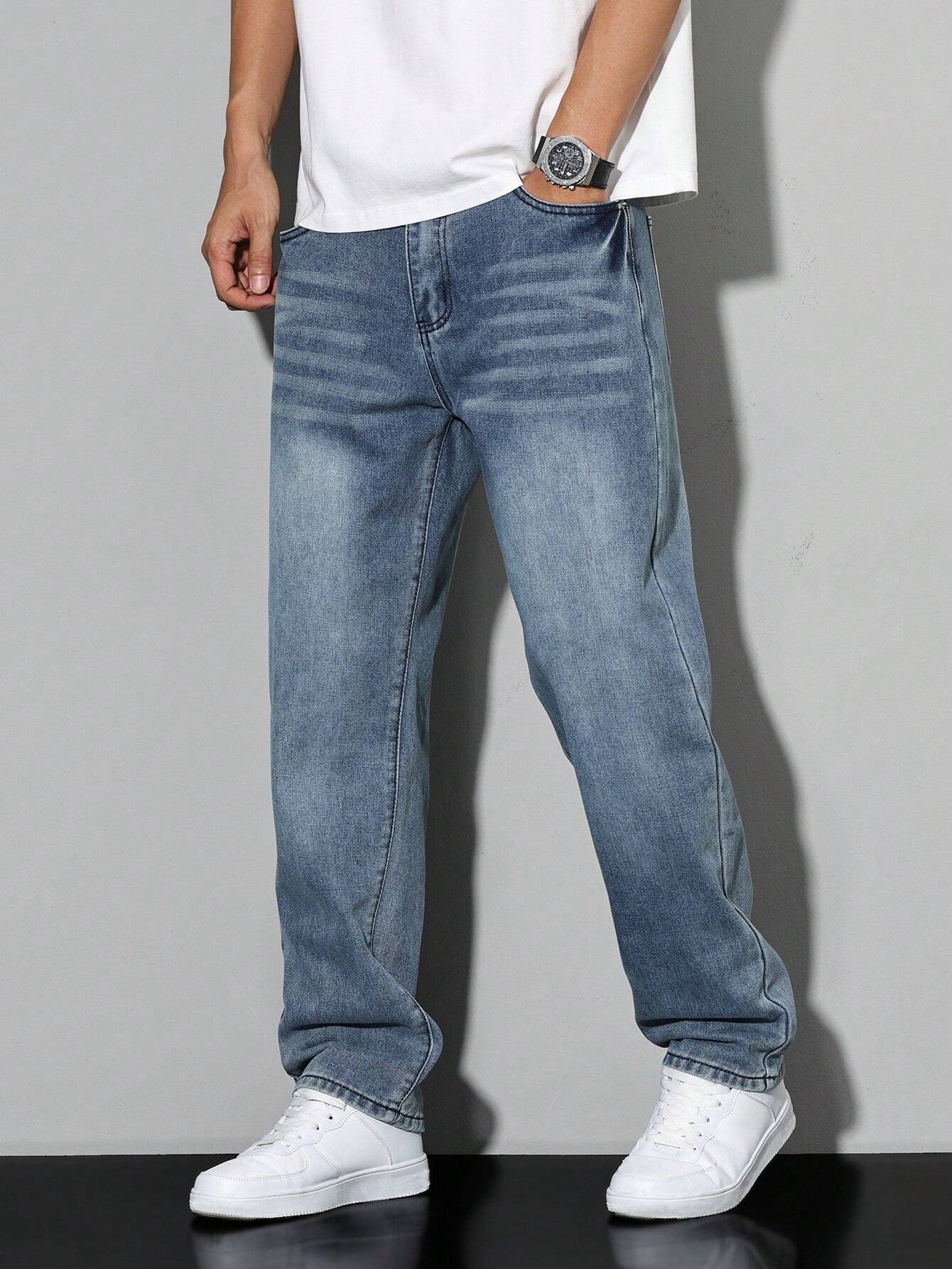Mason Herre Baggy Jeans – Afslappede Denim Bukser med Klassiske Lommer
