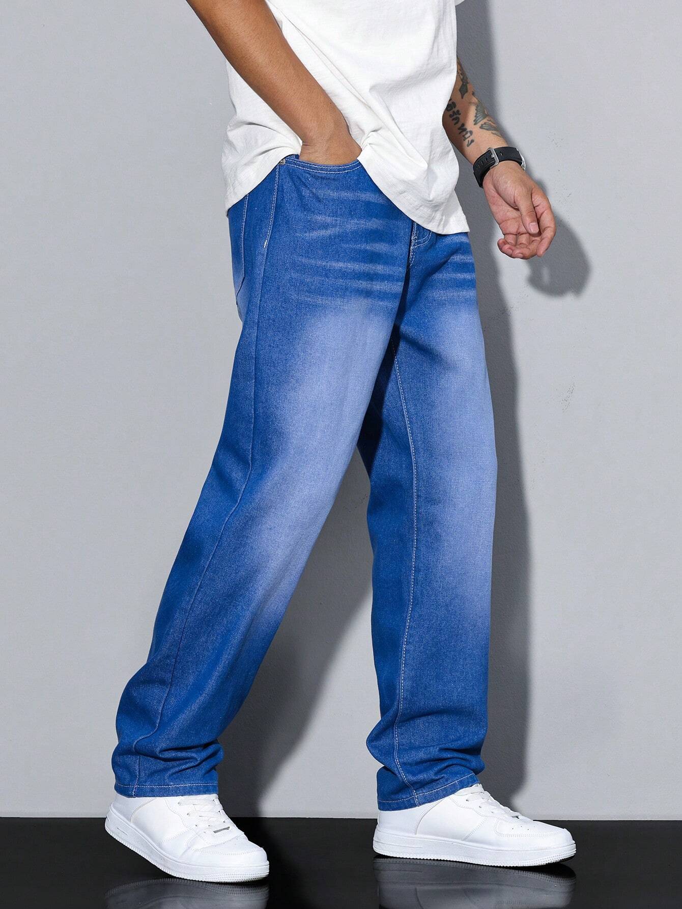 Mason Herre Baggy Jeans – Afslappede Denim Bukser med Klassiske Lommer
