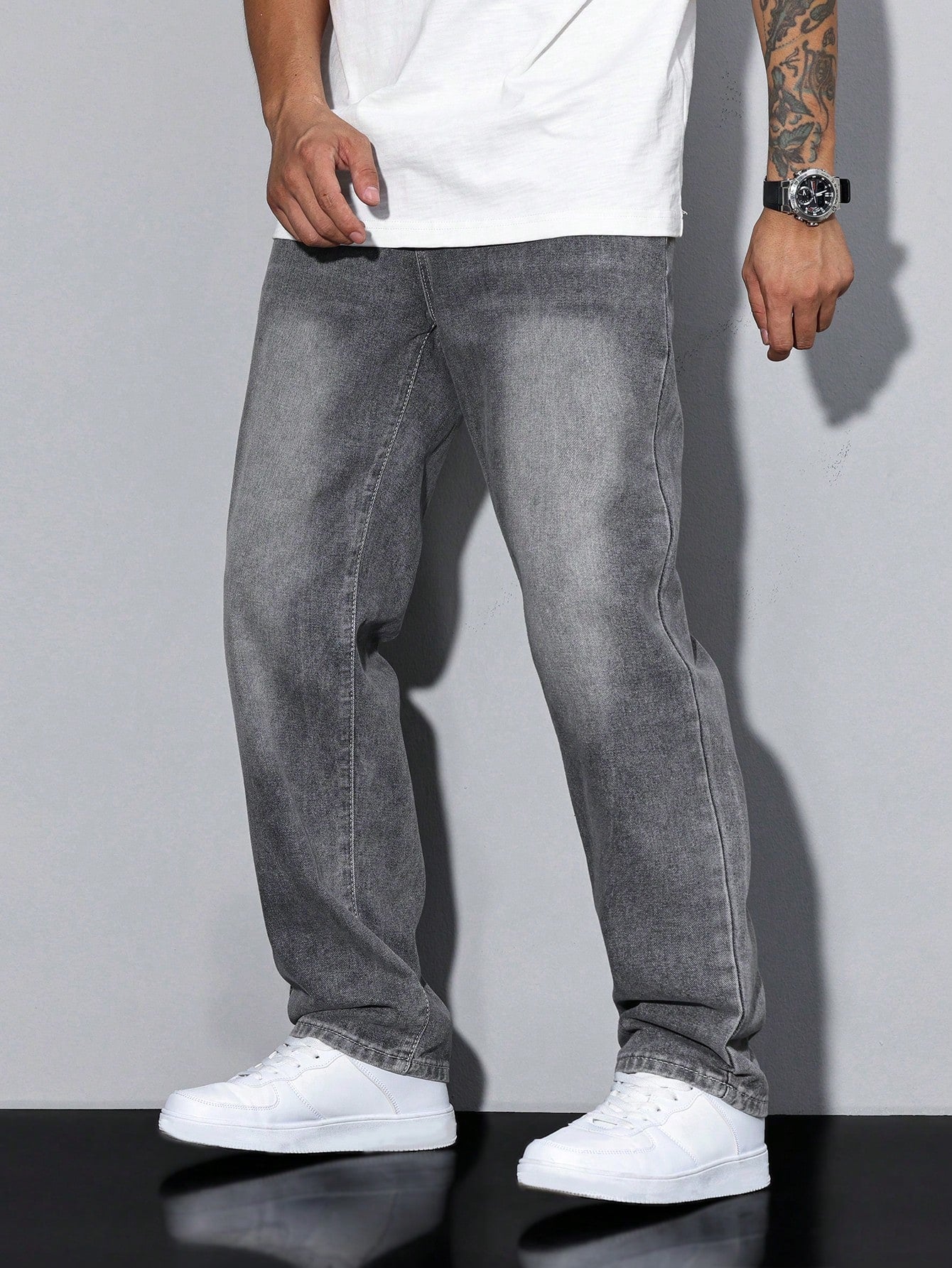Mason Herre Baggy Jeans – Afslappede Denim Bukser med Klassiske Lommer
