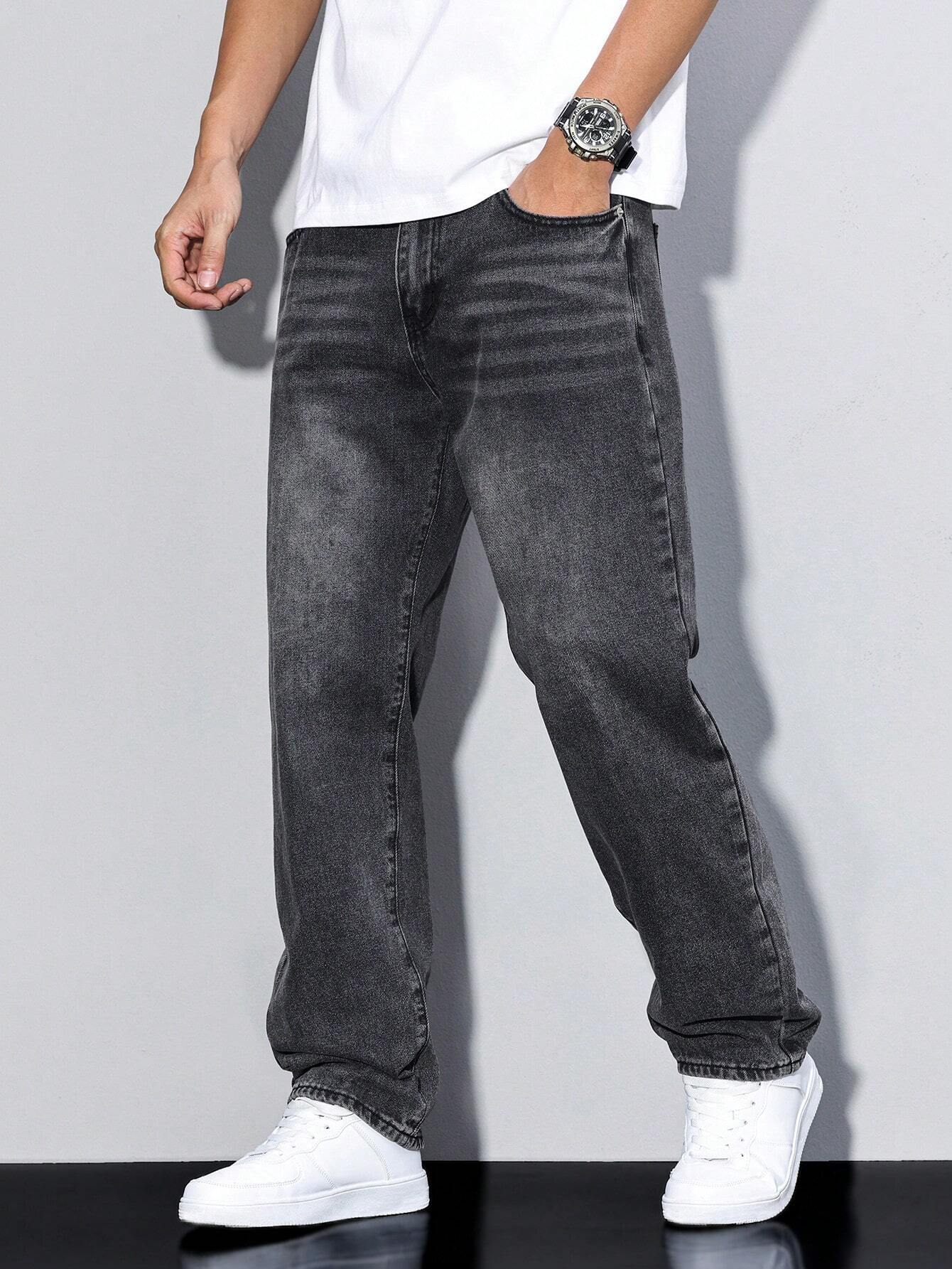 Mason Herre Baggy Jeans – Afslappede Denim Bukser med Klassiske Lommer