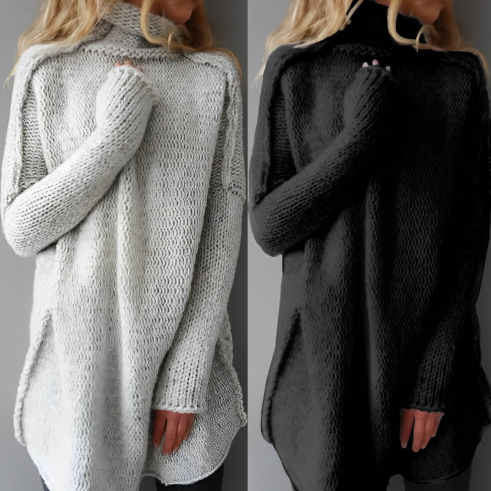 Lotty Dámský Oversize Rolák – Pohodlný Silný Úplet s Jemným a Teplým Střihem