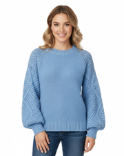 Jersey Cálido de Punto para Mujer Billie – Corte Acogedor, Estilo Clásico y Comodidad Invernal