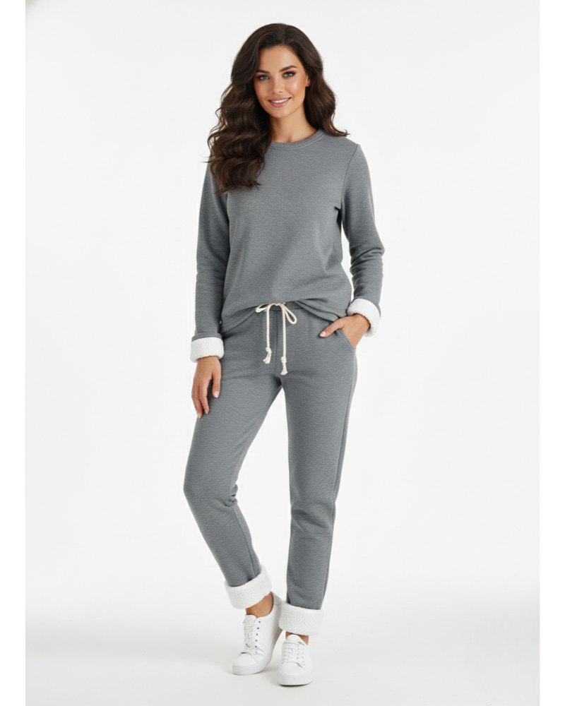 Pijama pentru femei Bloom Ensemble – Două piese, croială largă și confort de cuib