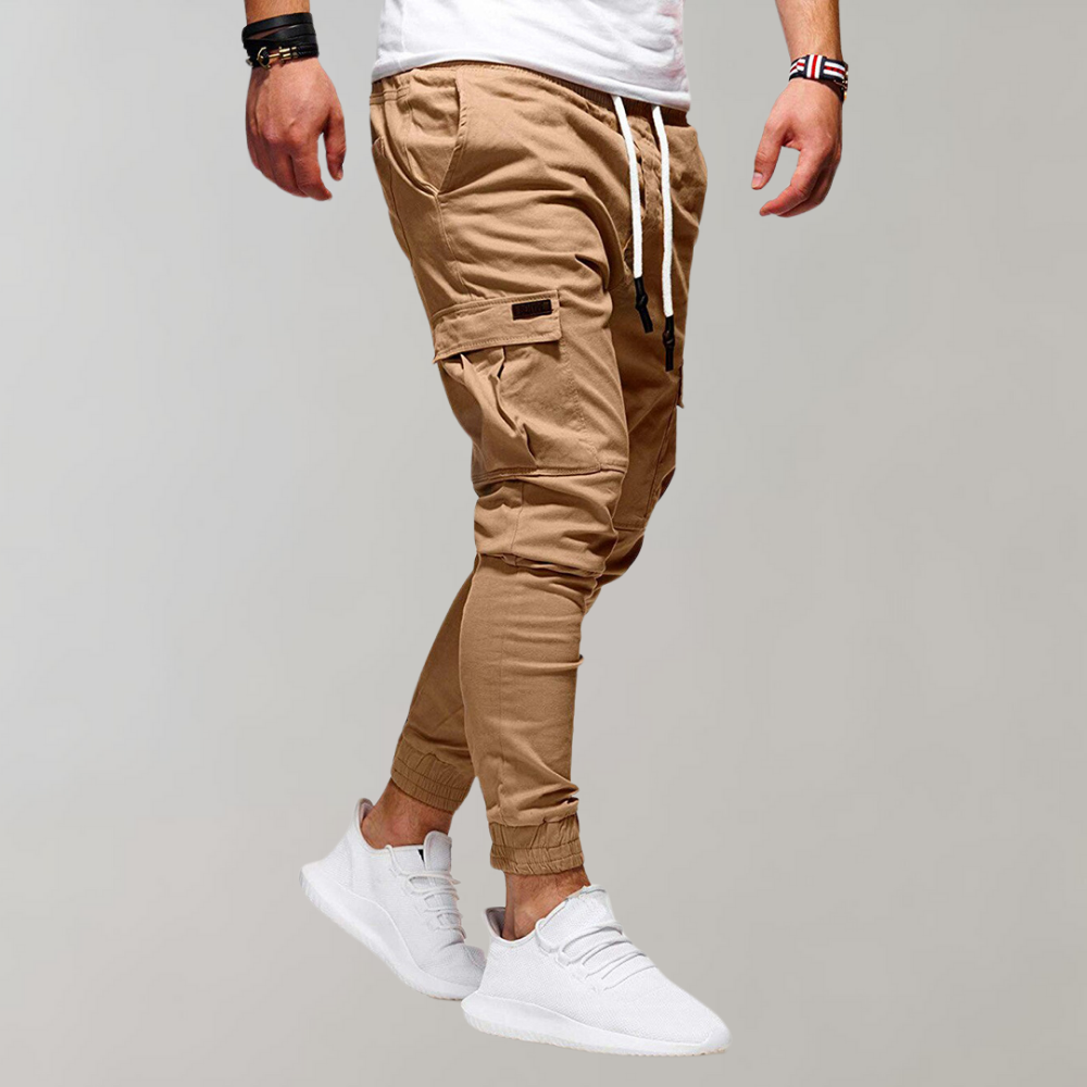 Noar Pantalón Cargo Hombre – Corte Amplio, Tejido Elástico y Estilo Casual