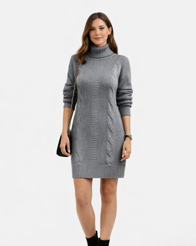 Vestido Chady para Mujer de Punto – Vestido Suéter Ajustado Elegante, Cómodo, Caliente, Estilo Moderno