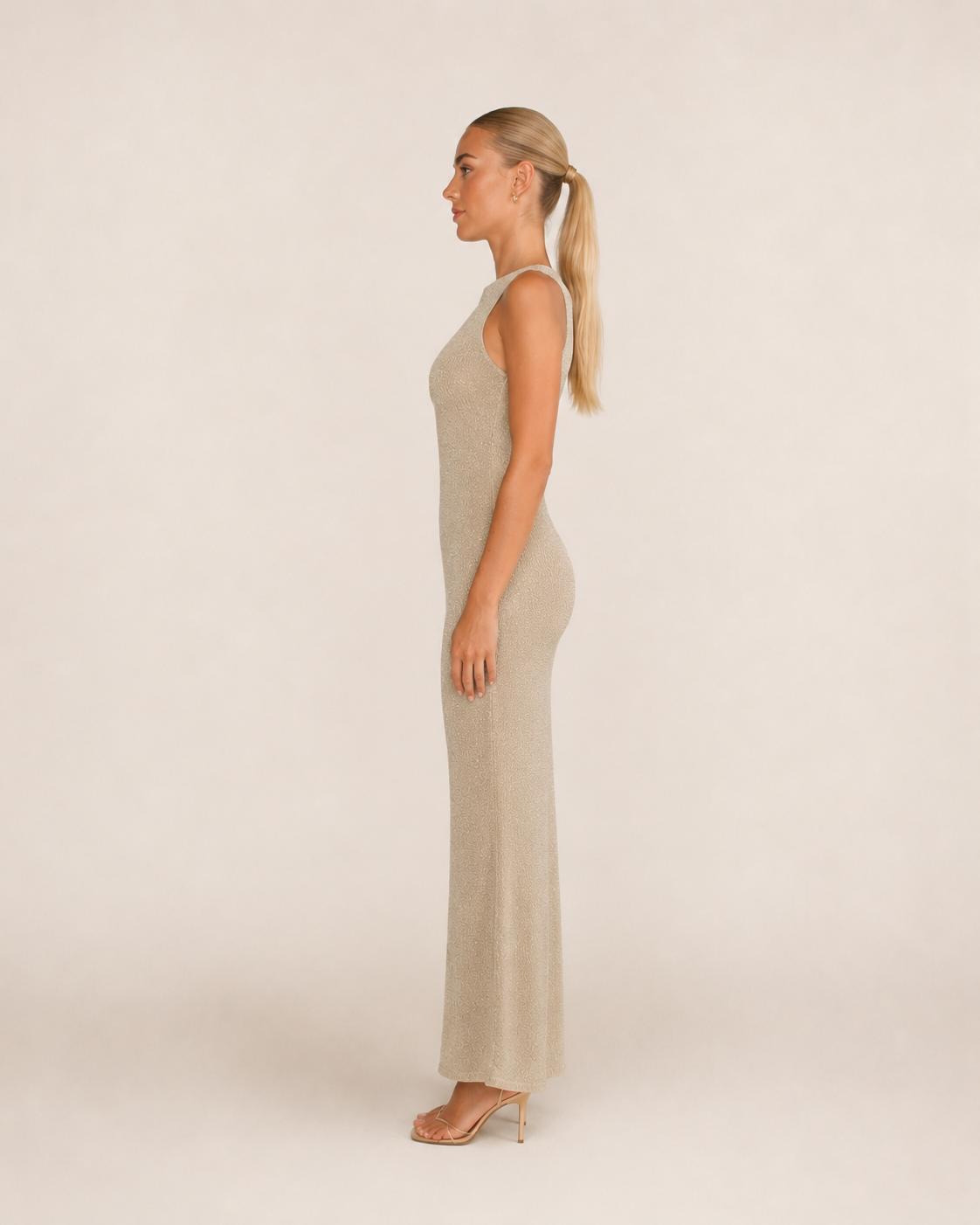Séraphine – dámské maxi šaty s odhalenými zády, saténové elegantní večerní šaty s průstřihy