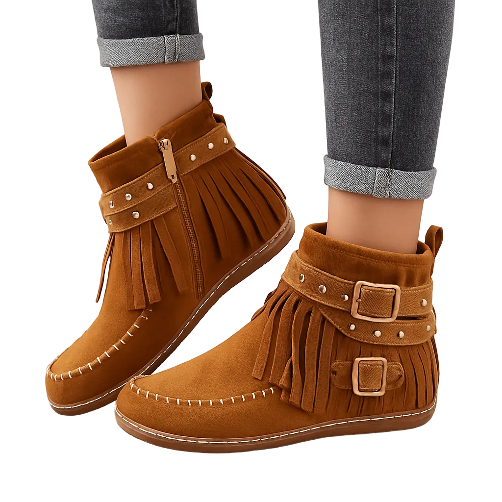 Joelle Winter Boots for Women – Warm Suede Boots with Furry Lining & Memory Foam Sole