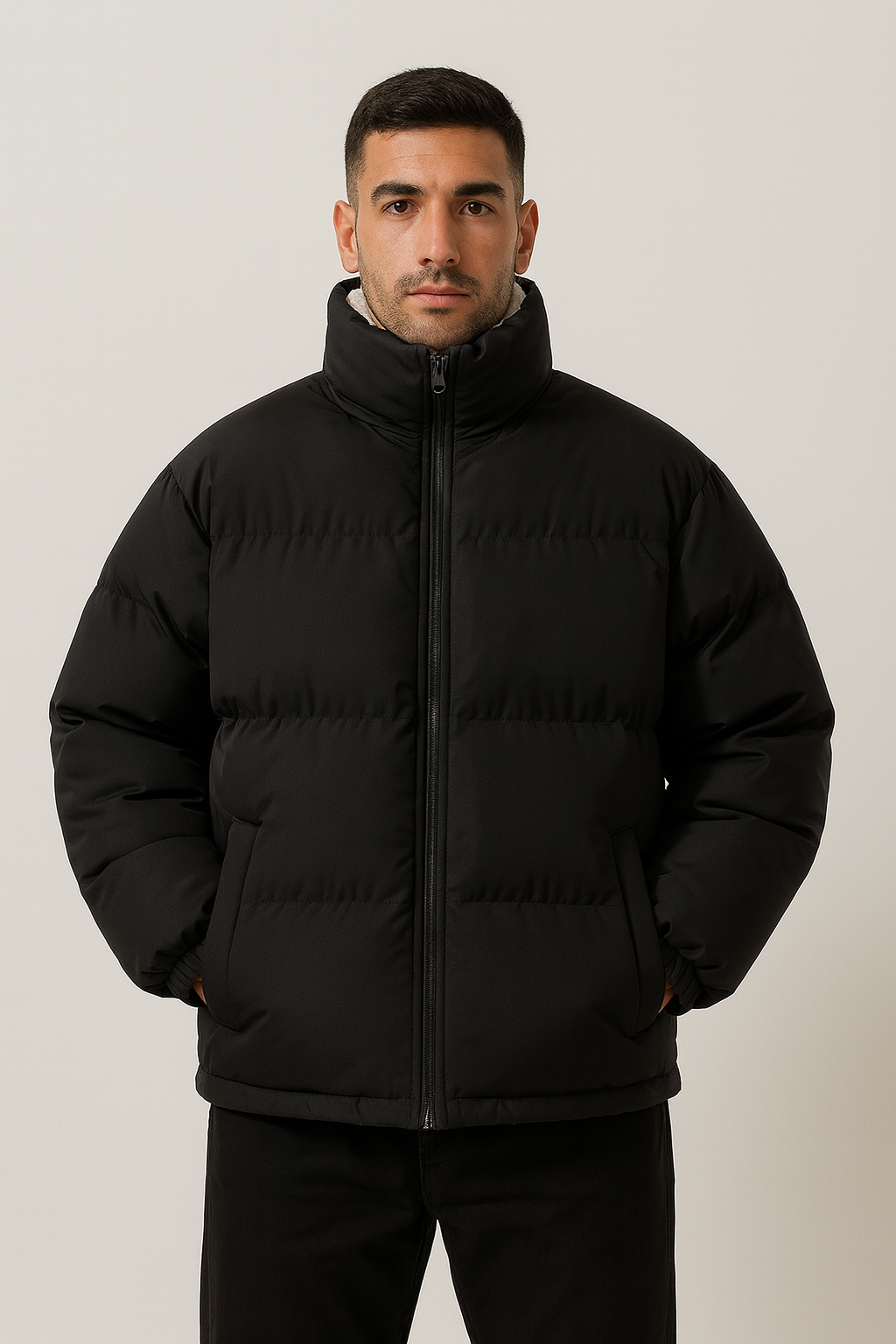 Milan Doudoune Homme avec Doublure Polaire – Veste Puffer Chaude d’Hiver