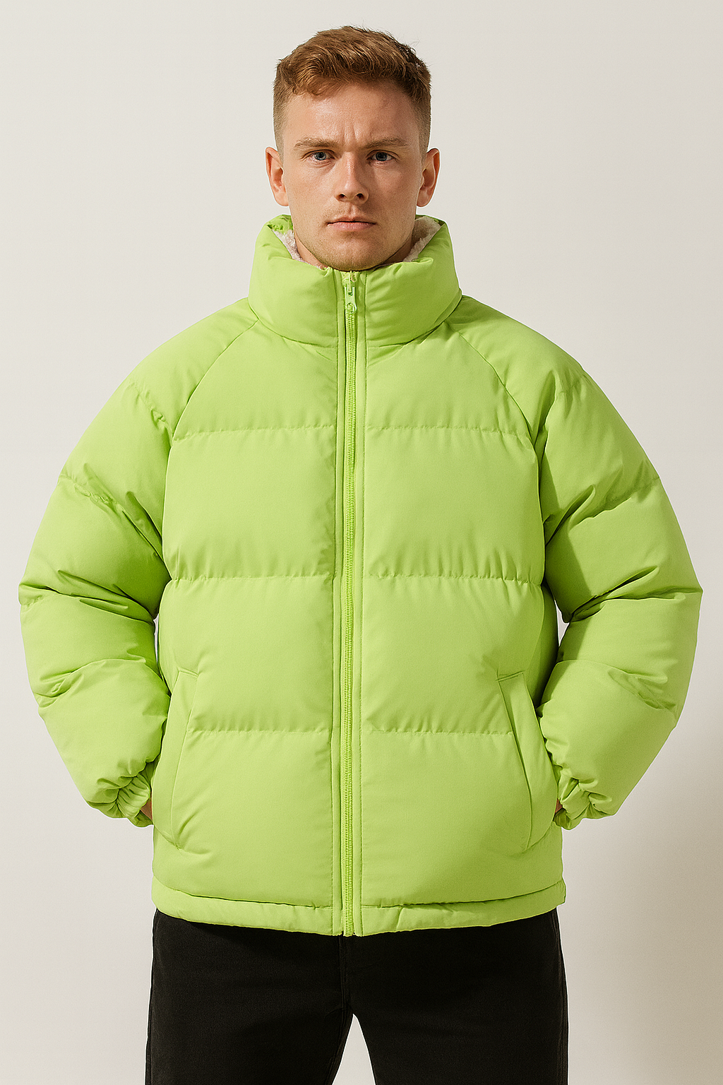 Milan Doudoune Homme avec Doublure Polaire – Veste Puffer Chaude d’Hiver