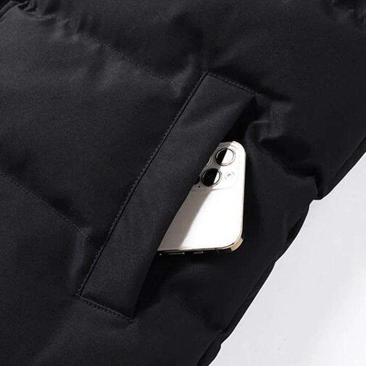 Zane Vestă Bărbați fără Mâneci – Vesta Ușoară cu Finisaj Imitație Blană