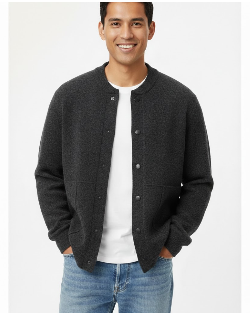Crosby Gilet Homme Col V Boutonné – Maille Douce, Coupe Régulière & Style Décontracté