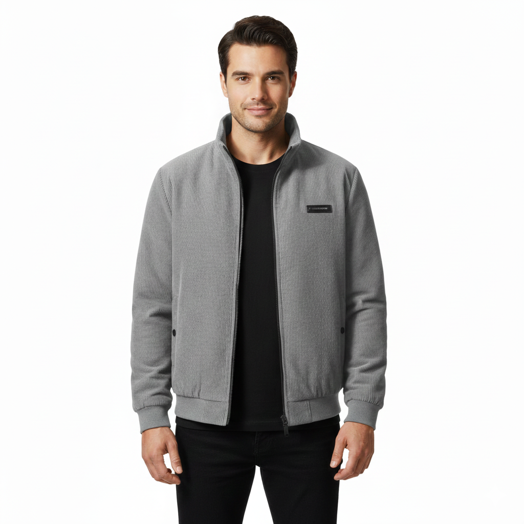 Glenn Veste Corduroy Homme – Blouson Chaud Doublé Sherpa avec Coupe Confortable