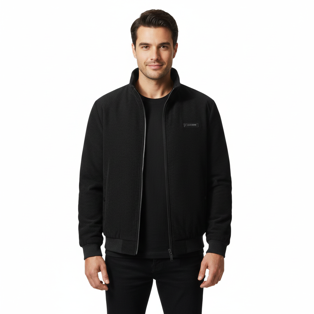 Glenn Corduroy Herrenjacke – Warme Sherpa-gefütterte Jacke mit Bequemer Passform