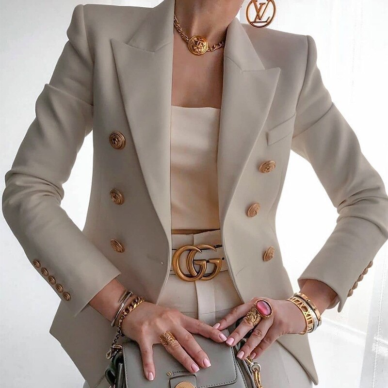 Blazer Harper Donna Elegante – Giacca Chic Confortevole in Tessuto Premium per Look Casual