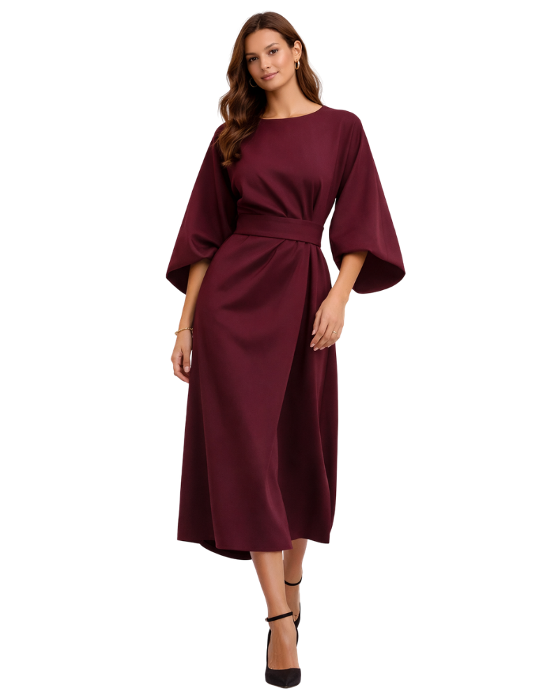 Tesie Dámské Maxi Večerní Šaty – Elegantní Volný Střih & Nastavitelný Pásek